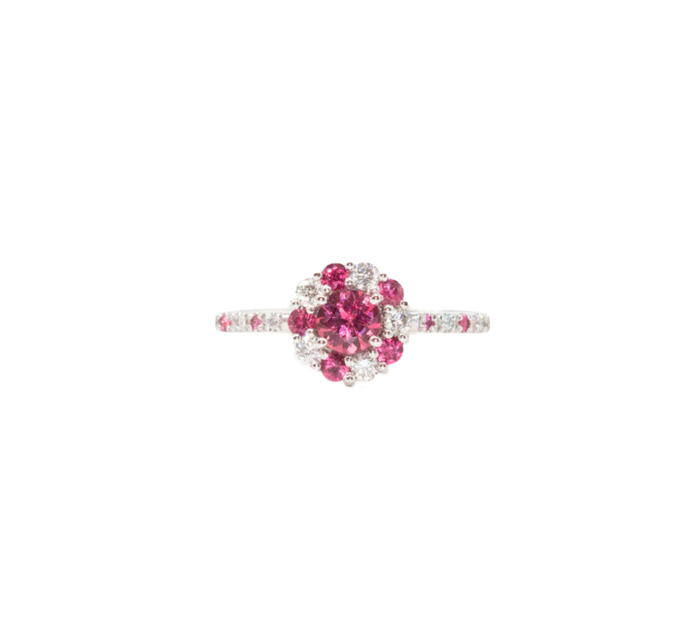 Bague tourmaline rose